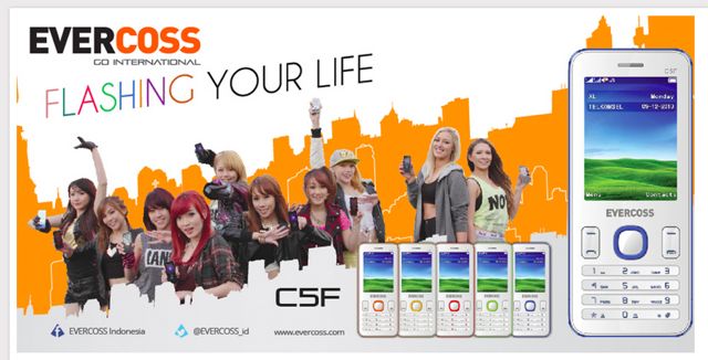 Samsung Kuasai Pasar Ponsel RI 1 Evercoss C5F