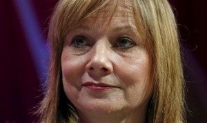 General Motors CEO Mary Barra listens to a question while speaking at Fortune's Most Powerful Women Summit in Washington