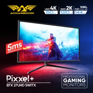 Armaggeddon, monitor gaming, pc gaming, edit foto, edit video, Monitor EFX27UHD, EFX27UHD Switx, Pixxel+ Xtreme XC39HD, Pixxel+ Xtreme XC32HD, Pixxel+ Xtreme XC27HD, Pixxel+ Pro PF24HD, Pixxel+ Pro PF22HD, Pixxel+ Pro PC27HD