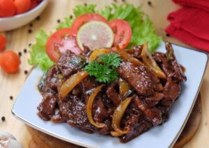 Tumis daging sapi kecap