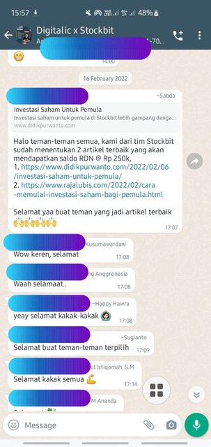 Belajar Investasi Saham Untuk Pemula 5 Hadiah dari Stockbit atas lomba tulisan
