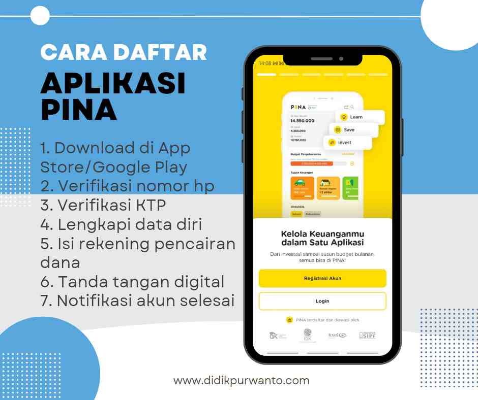 Cara Daftar Aplikasi Investasi Terpercaya PINA