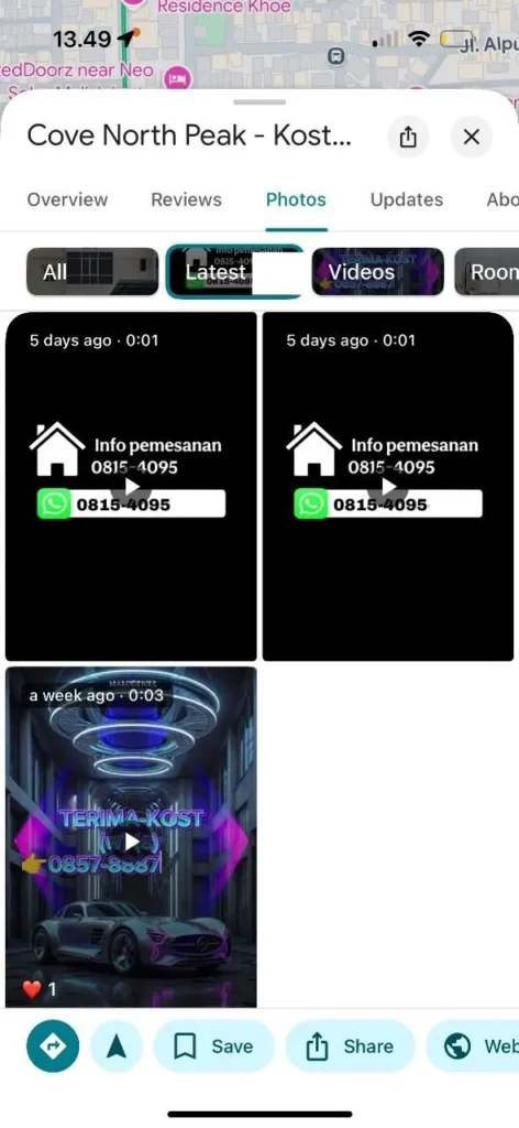 4 Cara Menghindari Penipuan Online Kos Bodong untuk Mahasiswa 4 Contoh foto ulasan Google Business Profile