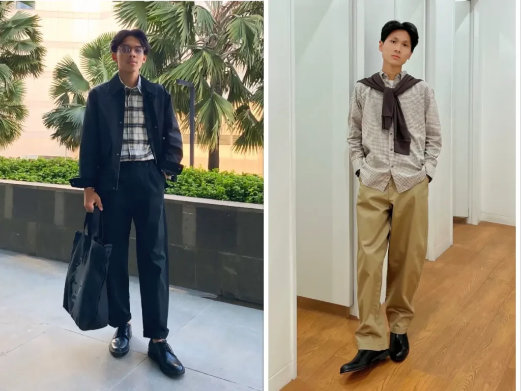 5 Outfit Kemeja Flanel Pria Uniqlo Bikin Penampilanmu Makin Kece Loh 3 Outfit kemeja flanel pria uniqlo untuk ke kantor