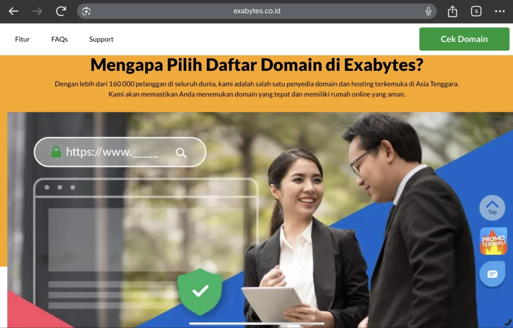 6 Tips Memilih dan Beli Domain Murah untuk Pemula 3 Alasan daftar domain di Exabytes