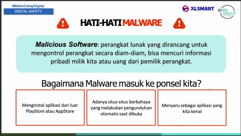 XLSMART Peduli Disabilitas Berdaya Gelar Pelatihan Literasi Digital, Kewirausahaan, dan AI Tools 5 Bagaimana malware masuk ponsel kita