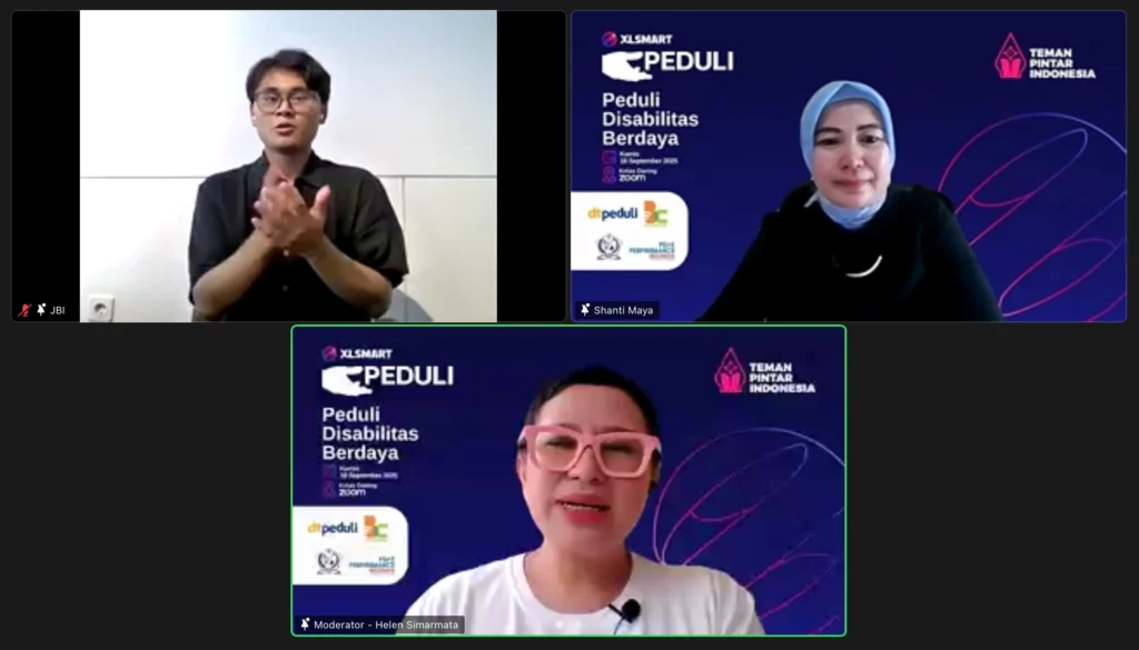 XLSMART Peduli Disabilitas Berdaya Gelar Pelatihan Literasi Digital, Kewirausahaan, dan AI Tools 6 Shanti Maya XLSMART Peduli Disabilitas Berdaya