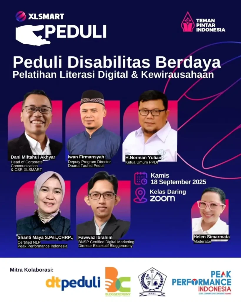XLSMART Peduli Disabilitas Berdaya Gelar Pelatihan Literasi Digital, Kewirausahaan, dan AI Tools 10 XLSMART Peduli Disabilitas Berdaya