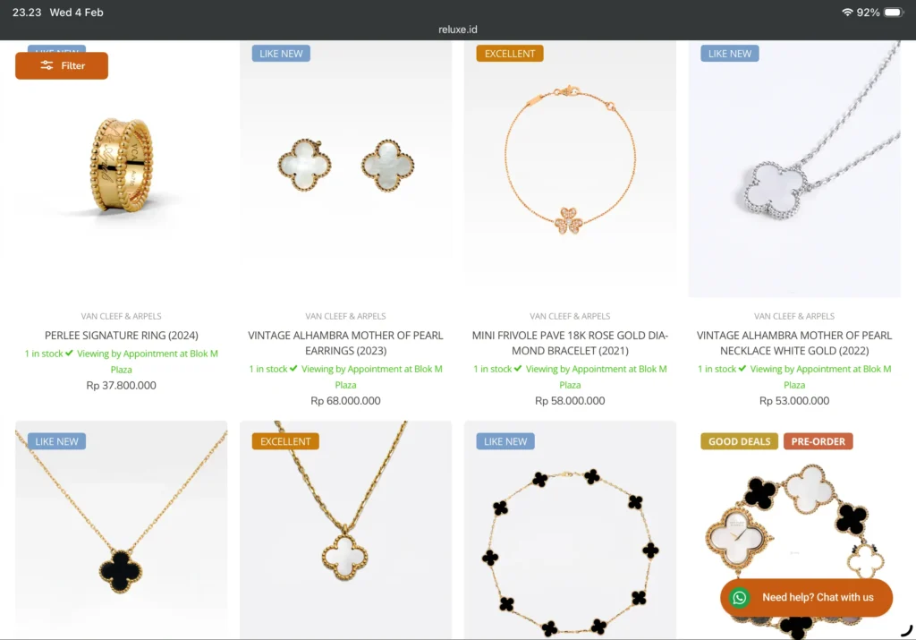 Van cleef & arpels indonesia di reluxe