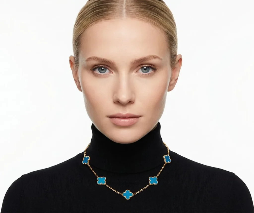 Van cleef & arpels indonesia vintage alhambra blue agate