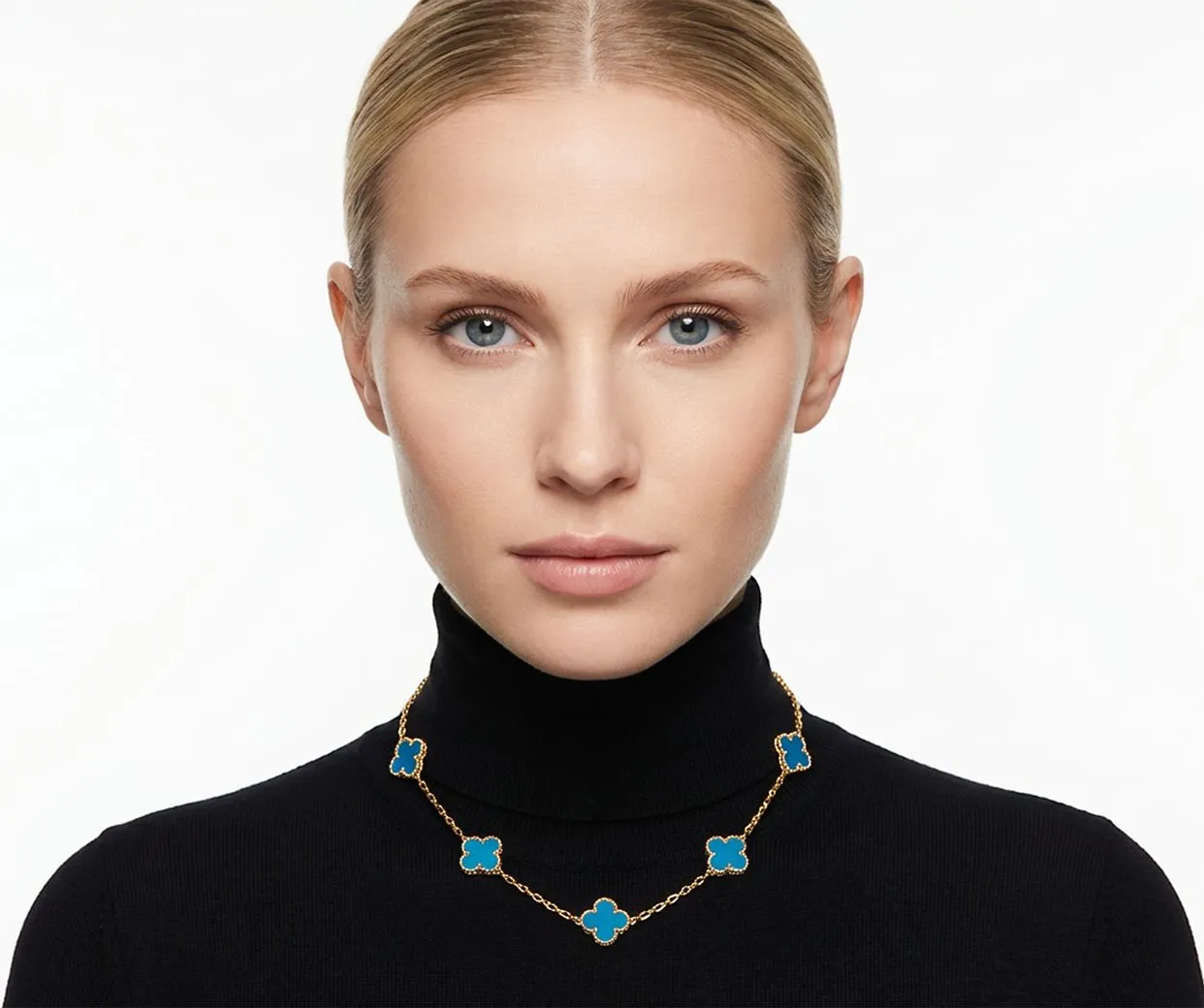 Van cleef & arpels indonesia vintage alhambra blue agate