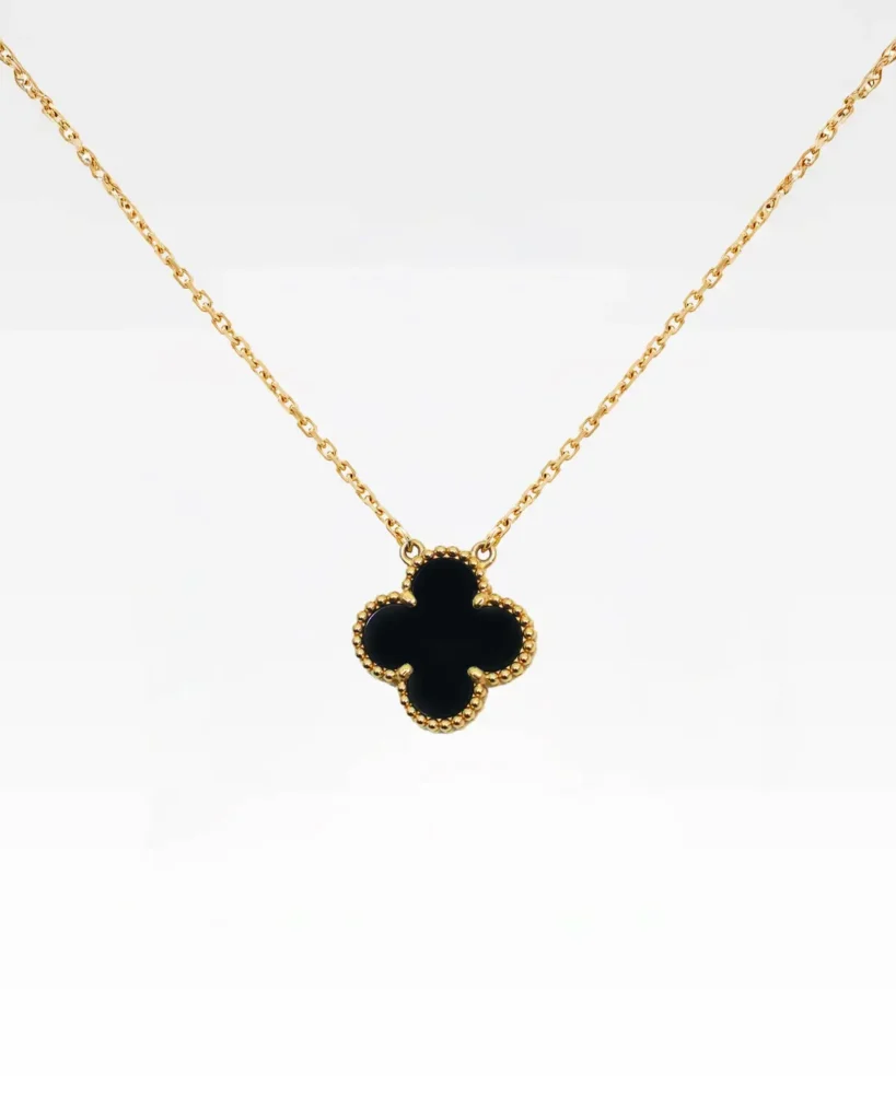Van cleef & arpels indonesia vintage alhambra Onyx necklace